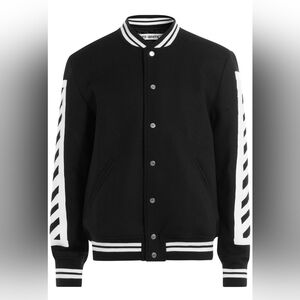 Off-White Black and White Varsity Jacket (UNISEX)
